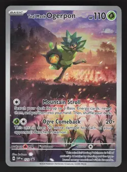 Teal Mask Ogerpon 123 Pokemon TCG SV: Scarlet & Violet Promo Cards NM - Image 1