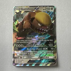 Pokemon TCG Gumshoos GX 110/149 SM Base Set Ultra Rare Holo English 210 HP - Image 1