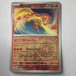 Pokemon TCG Moltres 146/165 Scarlet & Violet 151 Reverse Holo English - Image 1