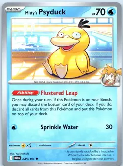 Misty's Psyduck 045/182 Uncommon Destined Rivals Pokemon Near Mint - Image 1