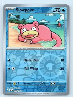 Slowpoke 018/131 Common Prismatic Evolutions Pokemon Reverse Holo Near Mint - Image 1