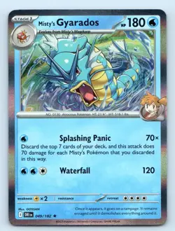 Misty's Gyarados 049/182 Rare Destined Rivals Pokemon Holo Near Mint - Image 1