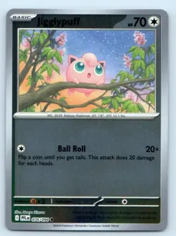 Jigglypuff 076/094 Common Phantasmal Flames Pokemon Reverse Holo Near Mint - Image 1