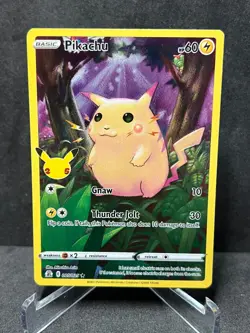 Pikachu 005/025 Holo Rare Celebrations Pokemon Near Mint - Image 1