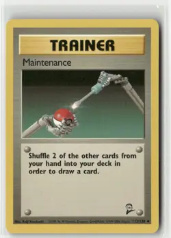 Maintenance 112/130 UC Base Set 2 NM Pokemon - Image 1