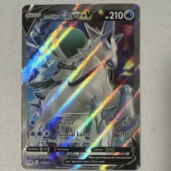 Pokemon TCG Ice Rider Calyrex V 163/198 Chilling Reign Ultra Rare Holo 210 - Image 1