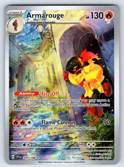 Armarouge 203/198 Illustration Rare Scarlet & Violet Pokemon Holo Near Mint - Image 1