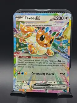 Eevee ex 075/131 Double Rare Pokemon Tcg Prismatic Evolutions - Image 1