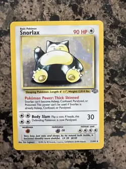 Pokemon TCG Snorlax 11/64 Jungle Holo Rare Unlimited English 90 HP - Image 2