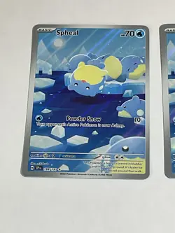 Pokemon Spheal Illustration Rare SV08: Surging Sparks 199/191 NM - Image 1