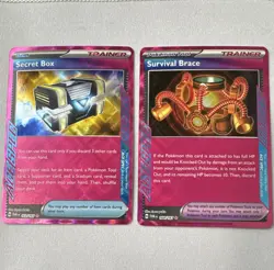 Pokemon TCG ACE SPEC LOT OF 2 Secret Box 163/167 & Survival Brace 164/167 - Image 1
