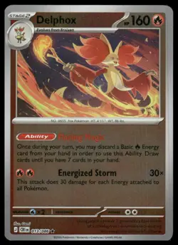 Pokemon ME04: Chaos Rising #013/086 Delphox HOLO - Image 1