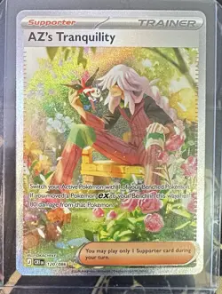 Pokemon TCG AZ's Tranquility Crimson Invasion 120/086 Secret Rare Full Art Holo - Image 1