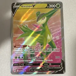 Pokemon TCG Virizion V 164/189 Astral Radiance Ultra Rare Holo FA Eng 200 HP - Image 1