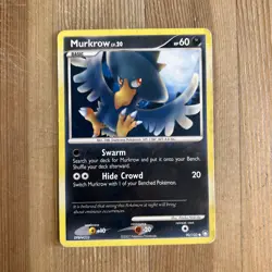 1x - Murkrow - 90/123 - Common MP English Pokemon Mysterious Treasures - Image 1
