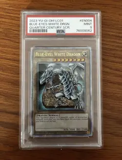 Yu-Gi-Oh! Blue-Eyes White Dragon LC01-EN004 Quarter Century PSA 9 - NO ERROR - Image 1