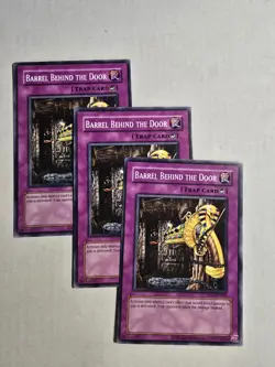 3x Barrel Behind the Door RP02-EN080 Retro Pack 2 2020 Reprint Playset x3 - Image 1