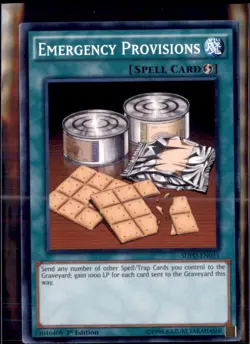 Yu-Gi-Oh Emergency Provisions SDP-EN031 1st Edition Non Holo NM - Image 1