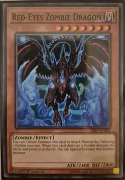 YuGiOh Red-Eyes Zombie Dragon 1st Edition SR07-EN005 - Image 1