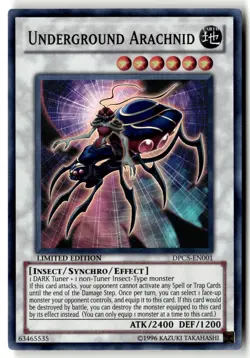 Underground Arachnid DPC5-EN001 Super Rare Yu-Gi-Oh Limited Moderately Played - Image 1