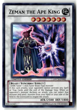 Zeman the Ape King DPC5-EN002 Super Rare Yu-Gi-Oh Limited Moderately Played - Image 1