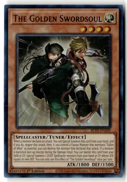 The Golden Swordsoul BLTR-EN109 Ultra Rare Yu-Gi-Oh 1st Edition Lightly Played - Image 1