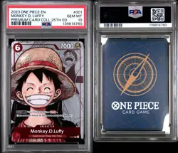 PSA 10 - Monkey.D.Luffy P-001 - One Piece Premium Collection 25th Anniversary - Image 1