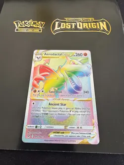 Aerodactyl VSTAR Rainbow Secret Rare - POKEMON CARD - LOST ORIGIN - 199/196 NM - Image 1