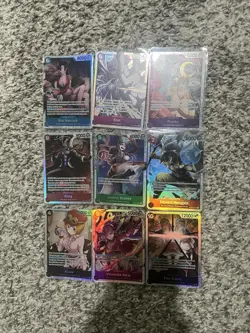 One Piece TCG - Assorted SR’s - Lot Of 9 - See Photos - Card Game - Image 1