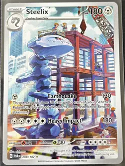 Steelix - 208/182 - Paradox Rift - Illustration Rare - Pokemon Card - Image 1