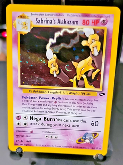Sabrina's Alakazam 16/132 Gym Challenge Holo - LP/MP Pokemon CCG Card - Image 1