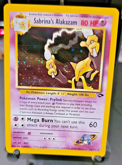 Sabrina's Alakazam 16/132 Gym Challenge Holo - LP/MP Pokemon CCG Card - Image 2