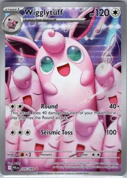 Wigglytuff - 105/094 ME02: Phantasmal Flames - Pokemon Card - NM - Image 1