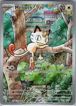 Meowth 106/094 ME02: Phantasmal Flames - Pokemon Card - NM - Image 1