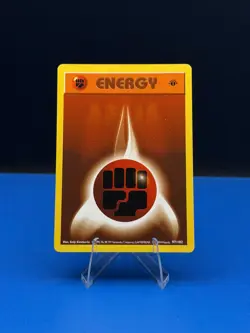1st Edition Fighting Energy Base Set 97/102 Pokemon TCG Shadowless - Near Mint - Image 1