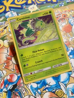 Carnivine 6/73 Uncommon Shining Legends Pokemon Near Mint - Image 2