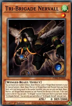 1x Tri-Brigade Nervall - 1st Edition NM Eng YuGiOh - Phantom Rage - Image 1