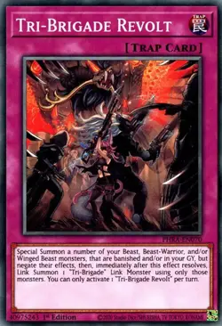 1x Tri-Brigade Revolt - 1st Edition NM Eng YuGiOh - Phantom Rage - Image 1