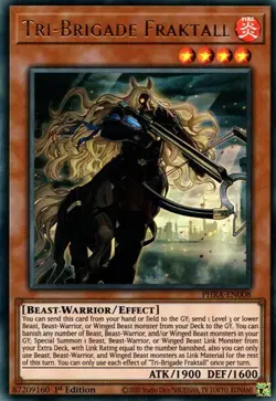 1x Tri-Brigade Fraktall - 1st Edition NM Eng YuGiOh - Phantom Rage - Image 1
