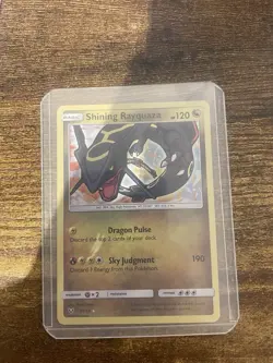 Pokemon Shining Rayquaza Holo Card 56/73 Shining Legends Series LP Open To Offer - Image 1
