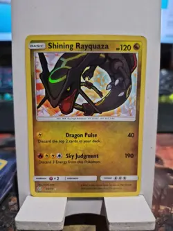 Pokemon Shining Rayquaza Holo Card 56/73 Shining Legends Series LP Open To Offer - Image 1