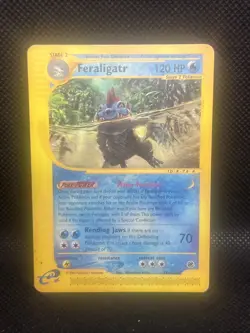 Pokemon TCG Feraligatr Card 47/165 Rare Expedition Base Set HP - Image 1