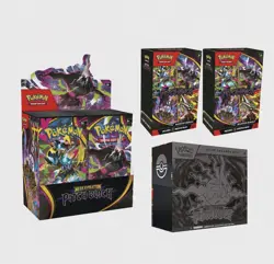 PRESALE* Pitch Black Pokemon Center Bundle 1x Booster Box, 2x Bundles, 1x PC ETB - Image 1