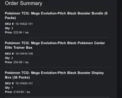 Pitch Black 2x Pokemon Center ETB, 2x Booster Bundle, 1x Booster Box PRESALE ✅🔥 - Image 2