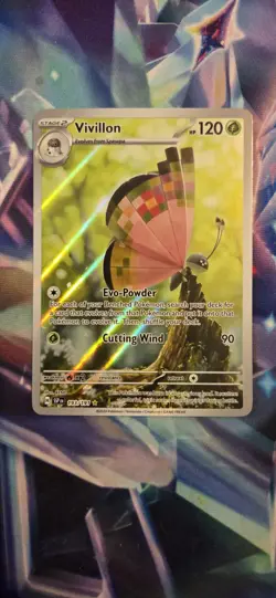Pokemon TCG Vivillon Illustration Rare Card Surging Sparks 193/191 Near Mint - Image 1