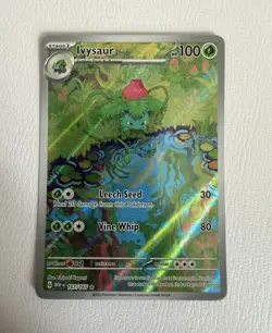 Ivysaur 167/165 SV Scarlet & Violet 151 Illustration Rare Holo Pokemon TCG EN - Image 1