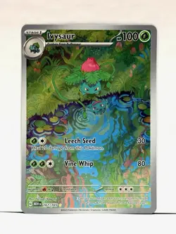 Ivysaur 167/165 Illustration Rare Scarlet & Violet 151 Pokemon Card TCG NM - Image 1