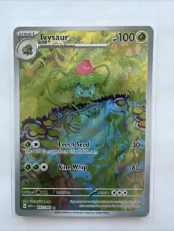 Pokemon TCG Ivysaur Scarlet Violet-151 167/165 Holo Illustration Rare - Image 1