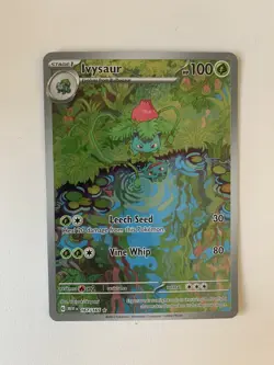 Pokemon TCG Ivysaur Scarlet Violet-151 167/165 Illustration Rare English NM - Image 1