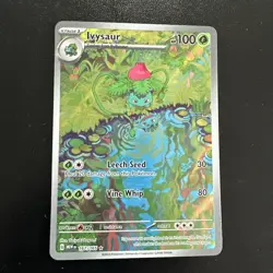 Pokemon TCG Ivysaur 167/165 SV Scarlet & Violet 151 Illustration Rare Holo EN - Image 1